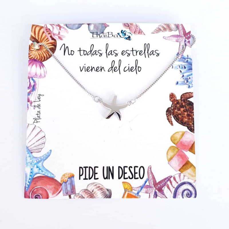 Collar estrella de mar plata