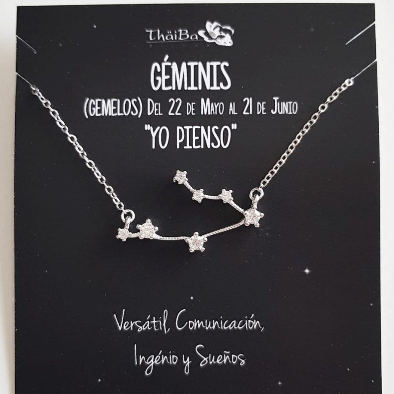 Collar constelaciòn géminis