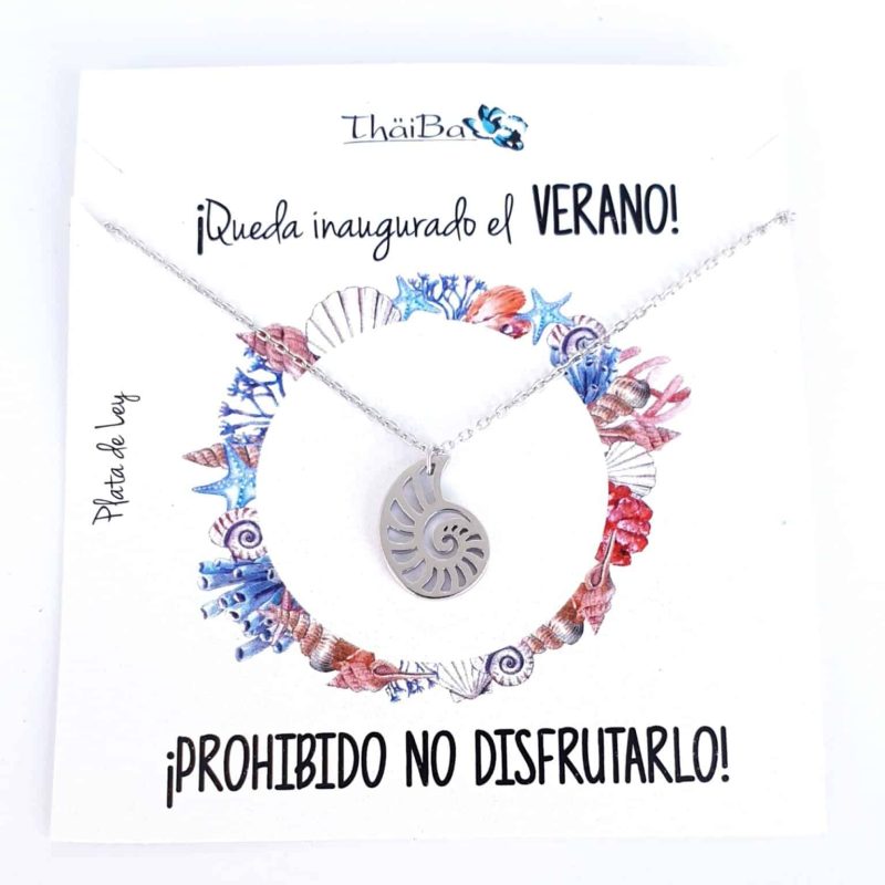 Collar caracola de mar