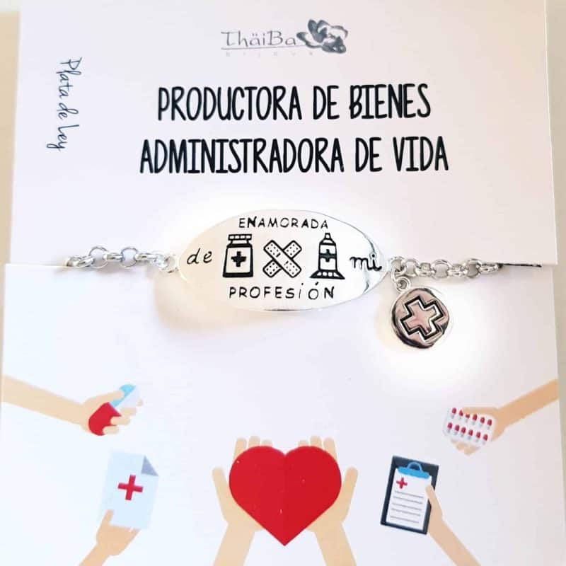pulsera MÈDICA ,ENFERMERA O  FARMACÉUTICA ( PULSERA DE LA SANITARIA )