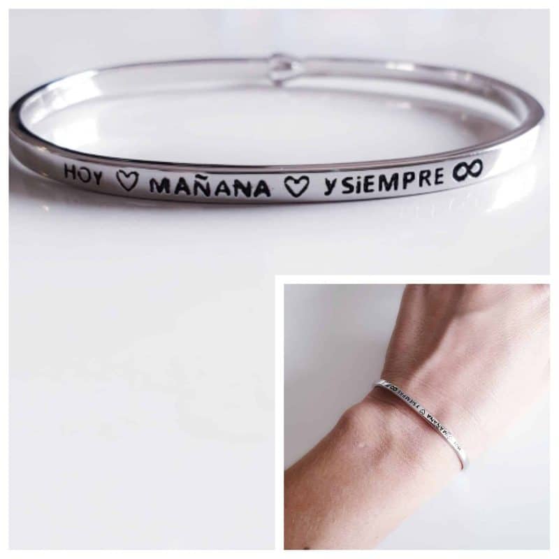 Pulsera hoy, mañana y siempre 55mm