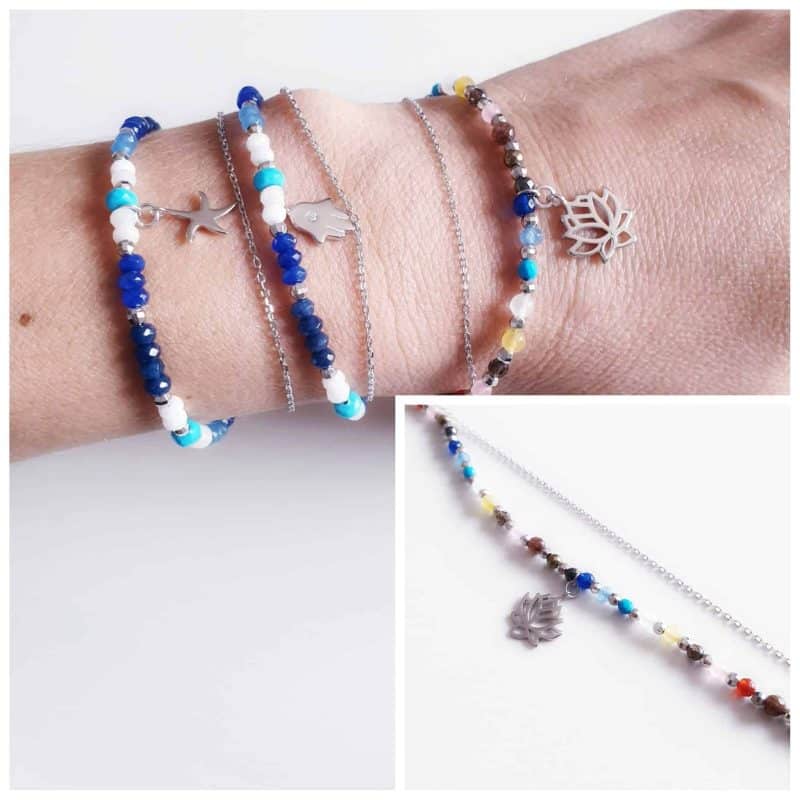 Pulsera colorfull flor de lotto