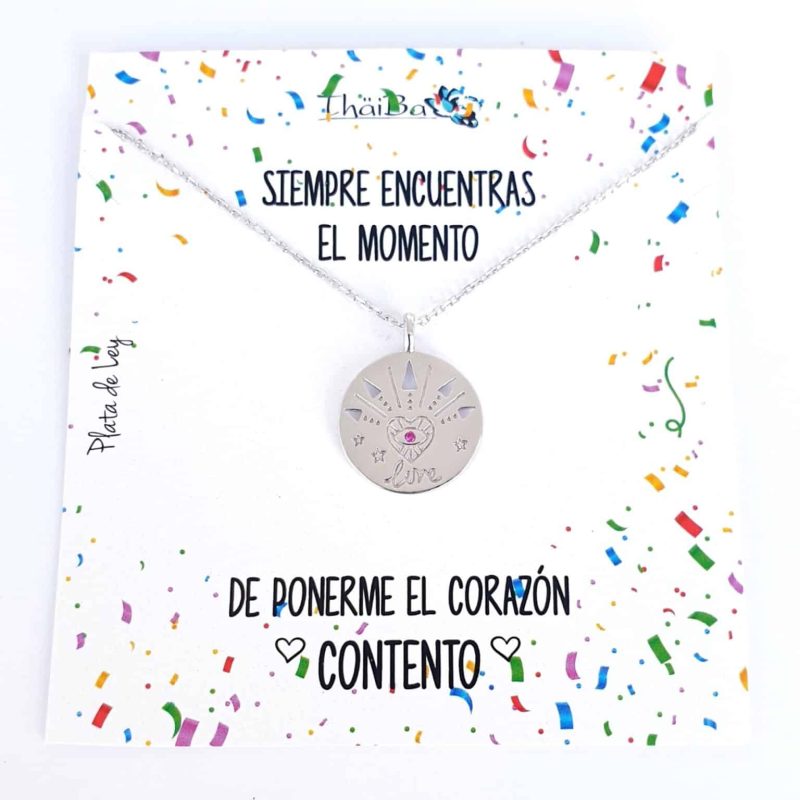 Collar corazòn contento