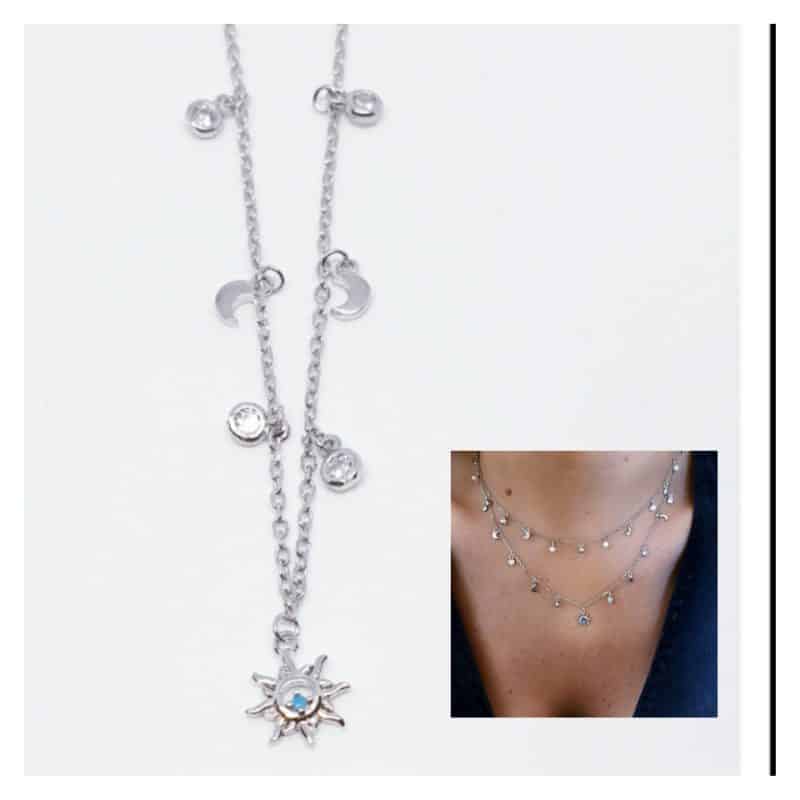 Collar blue sun