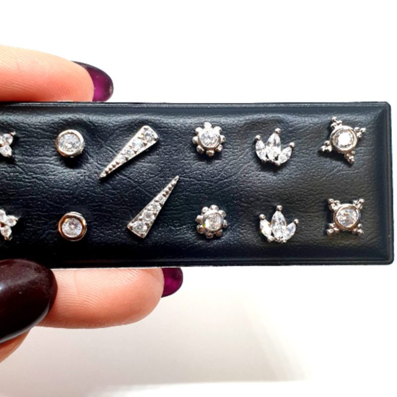 Pendientes mini circonitas