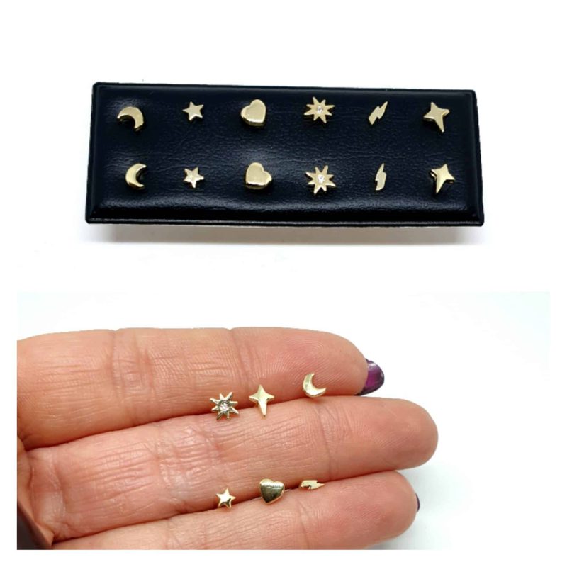 Pendientes mini xs dorado