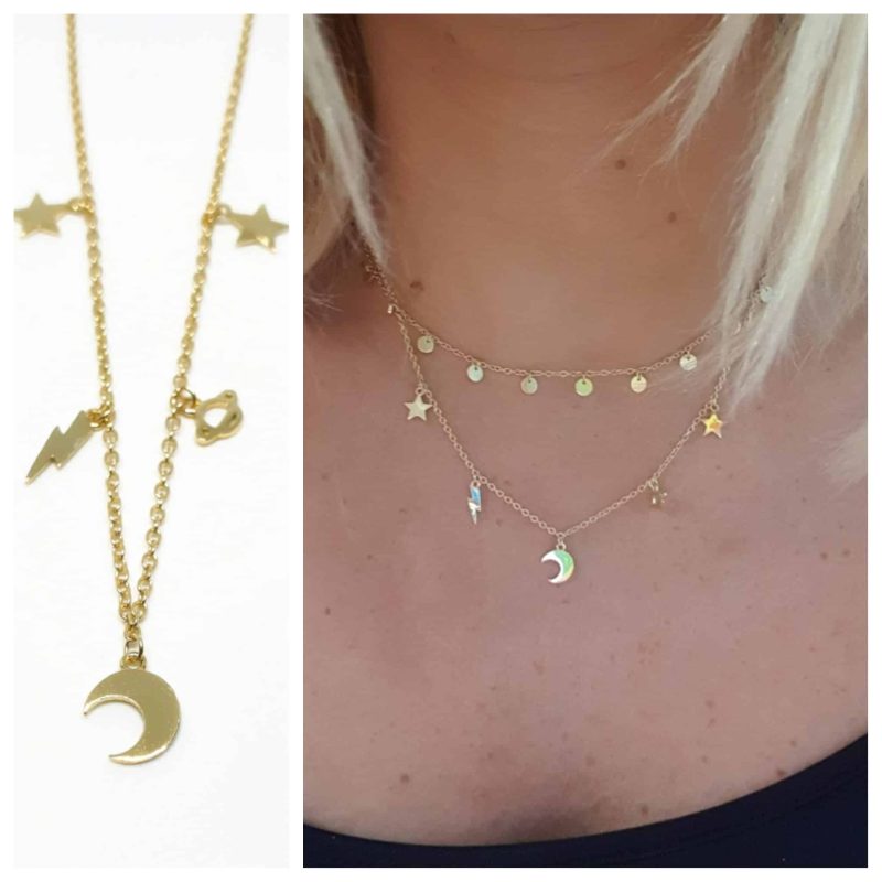 Collar universo oro
