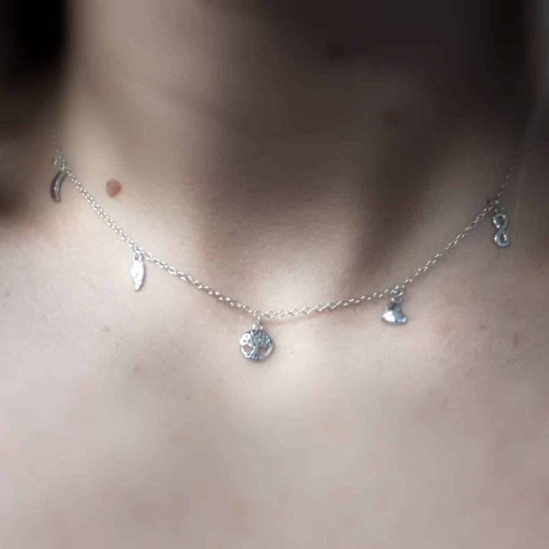 Collar charms árbol de la vida