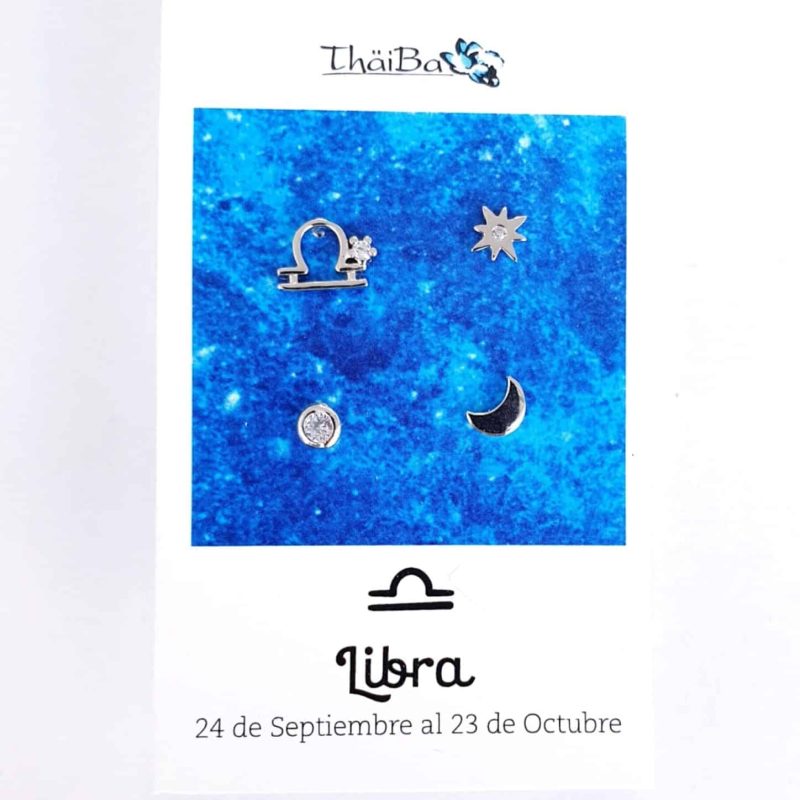 Pendientes constelación libra