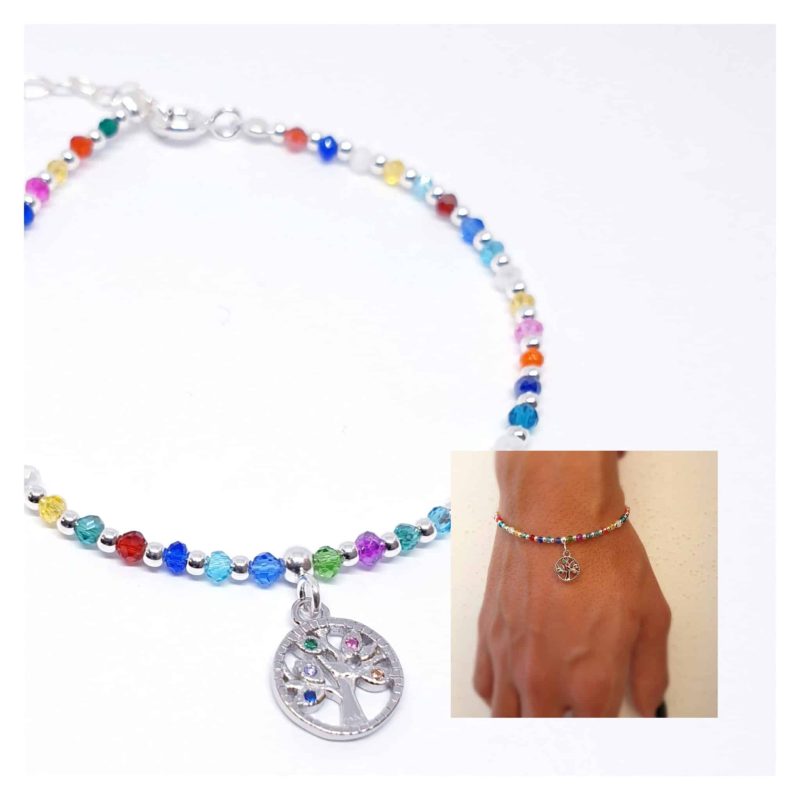 Pulsera árbol de la vida colorfull