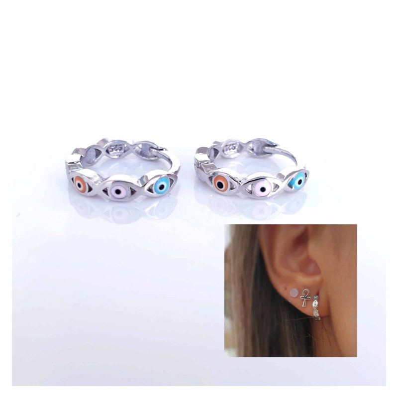Pendientes ojitos aros sweet