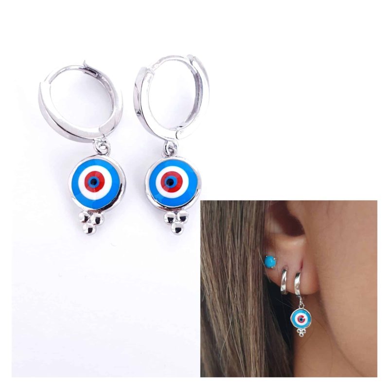 Pendientes ojo turco