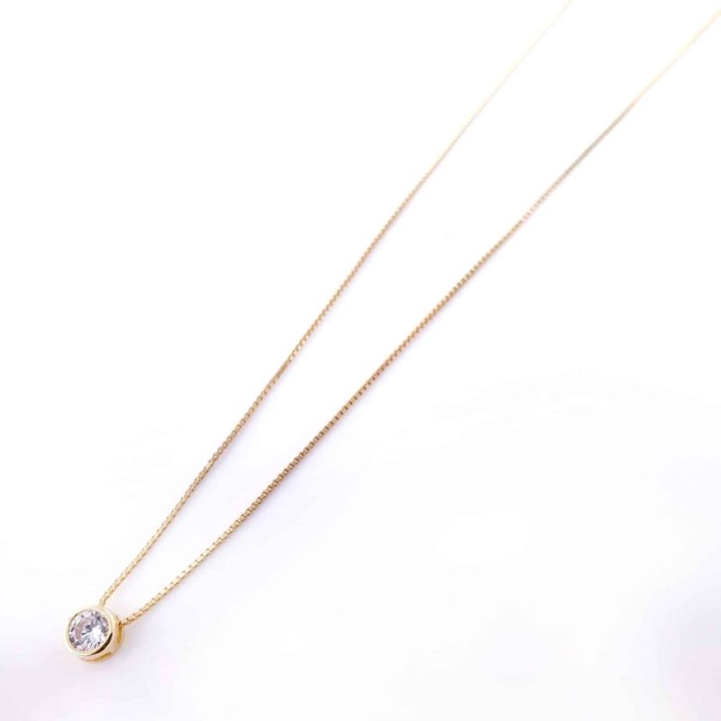 Collar punto de luz oro 4mm