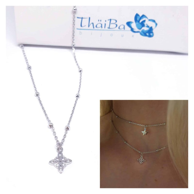 Collar chocker nudo de bruja