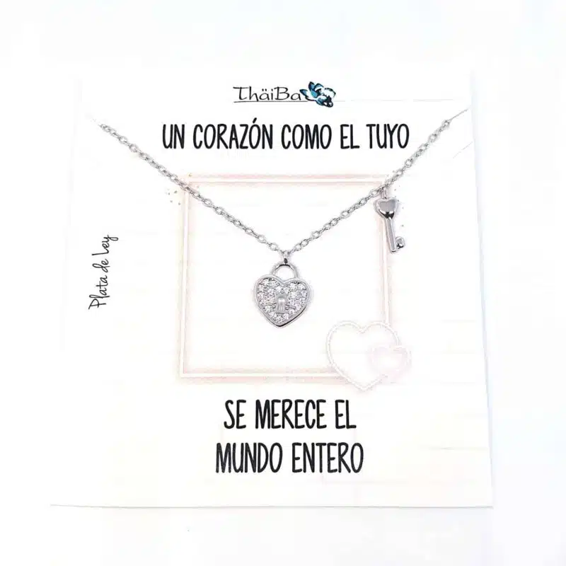 Collar llave corazón