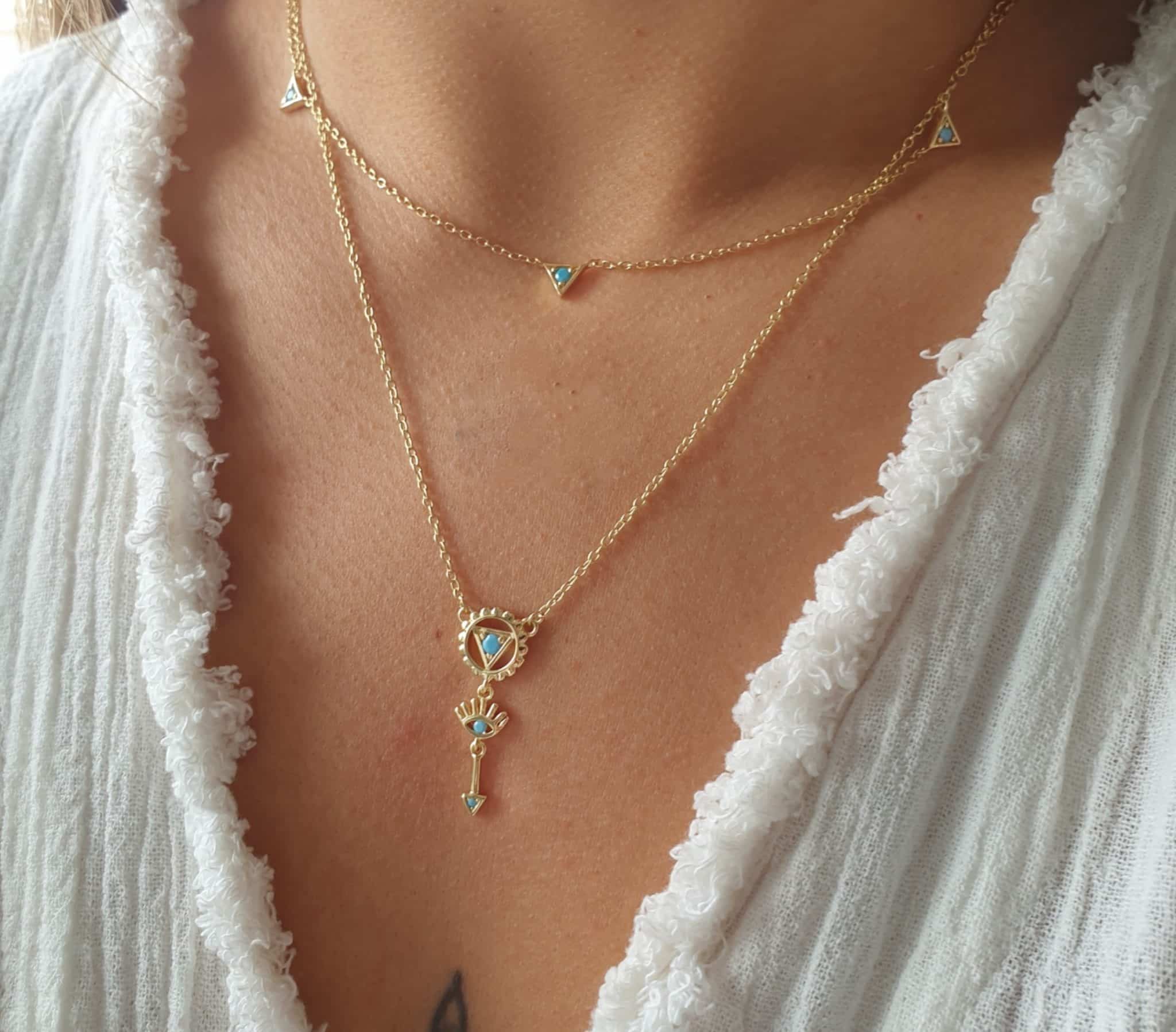 Pulsera mystic blue oro - Imagen 2