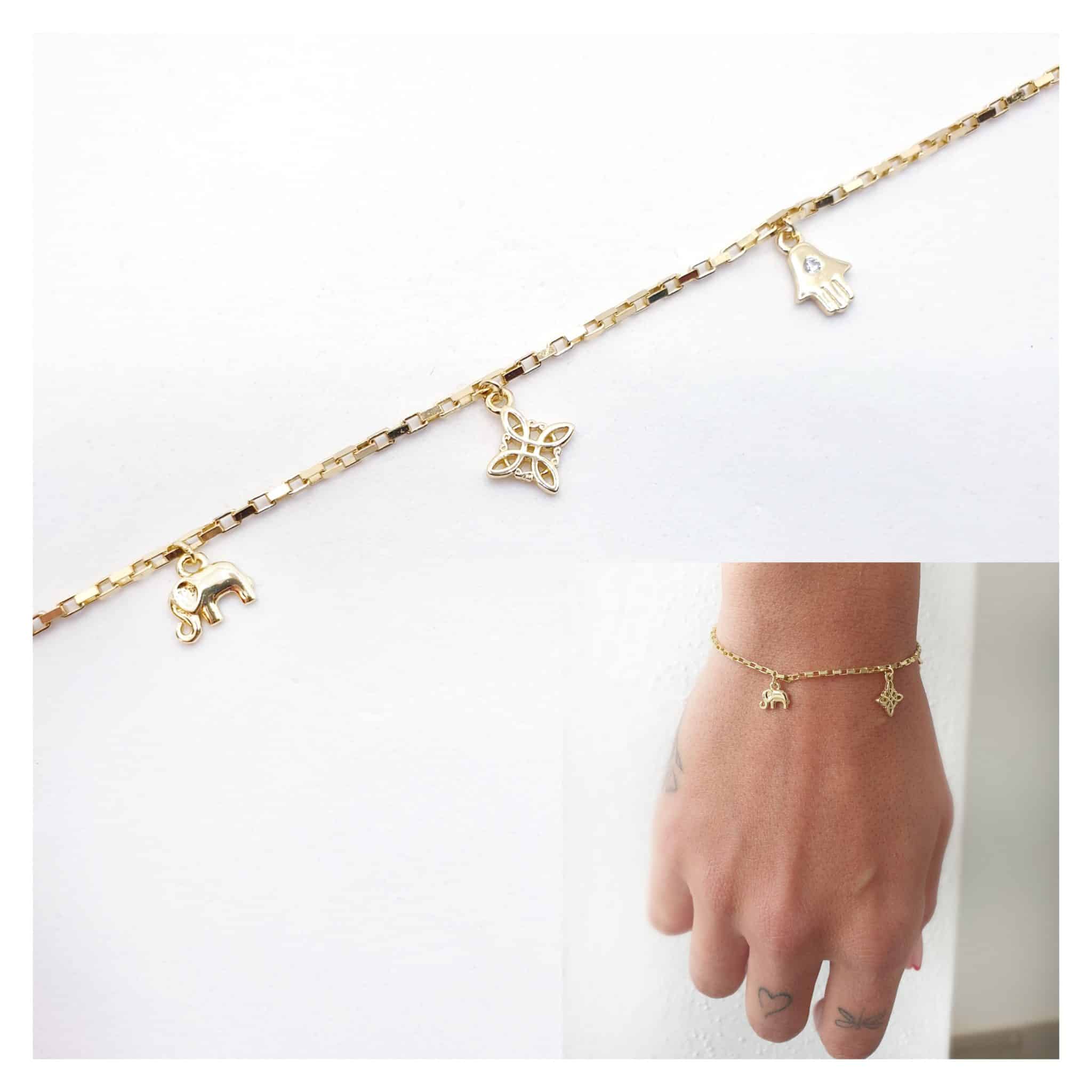 Pulsera protección oro