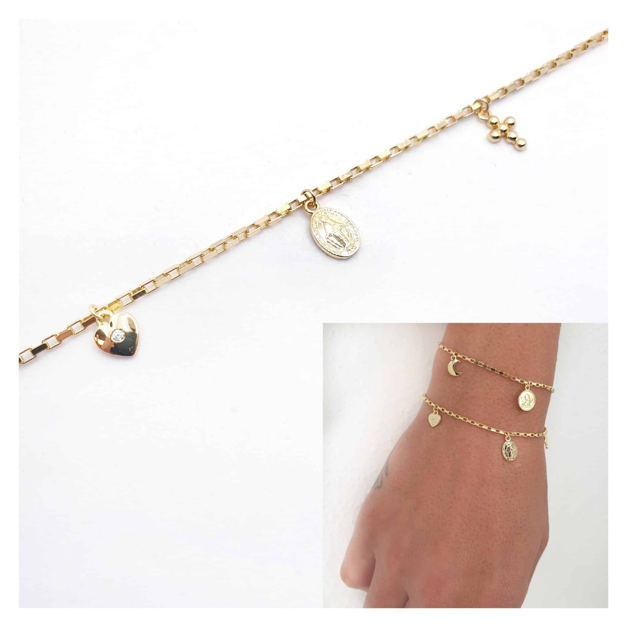 Pulsera Fe oro