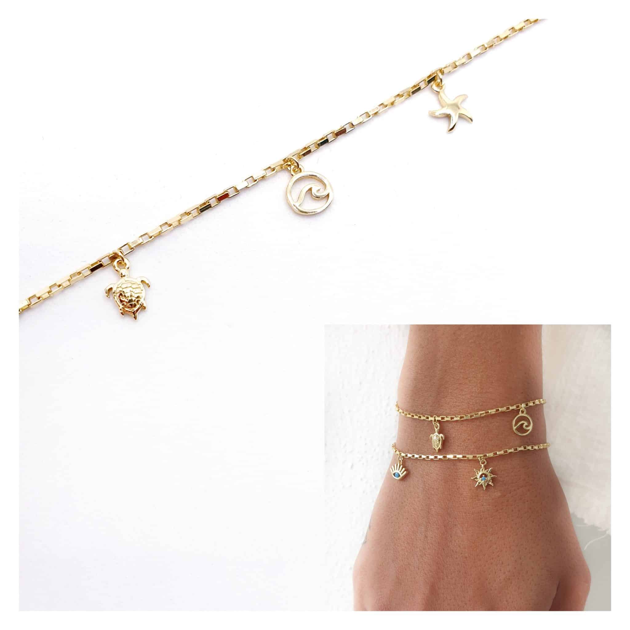 Pulsera mar oro
