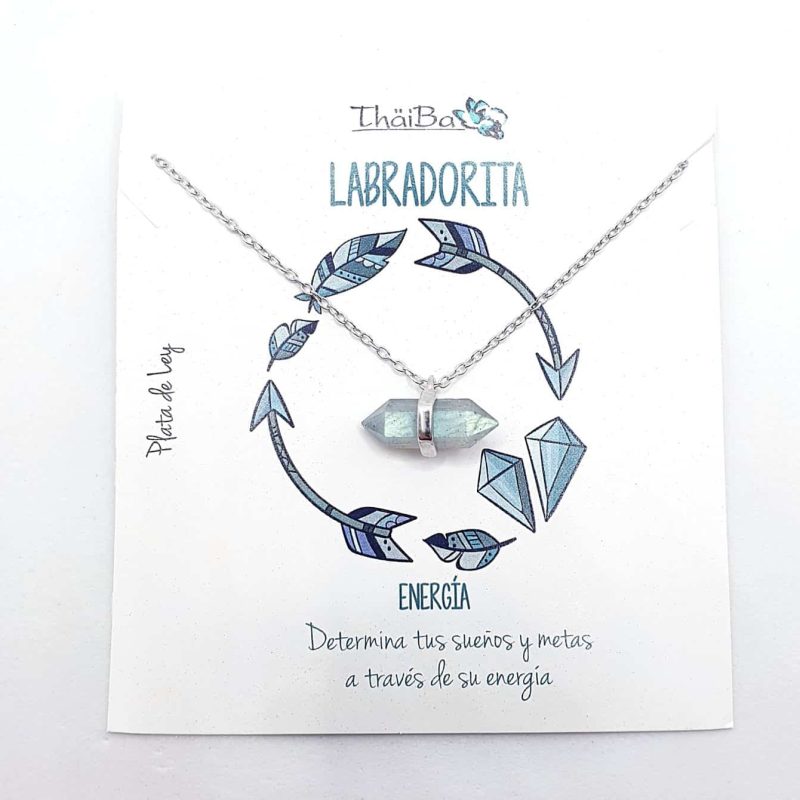 Collar labradorita prisma