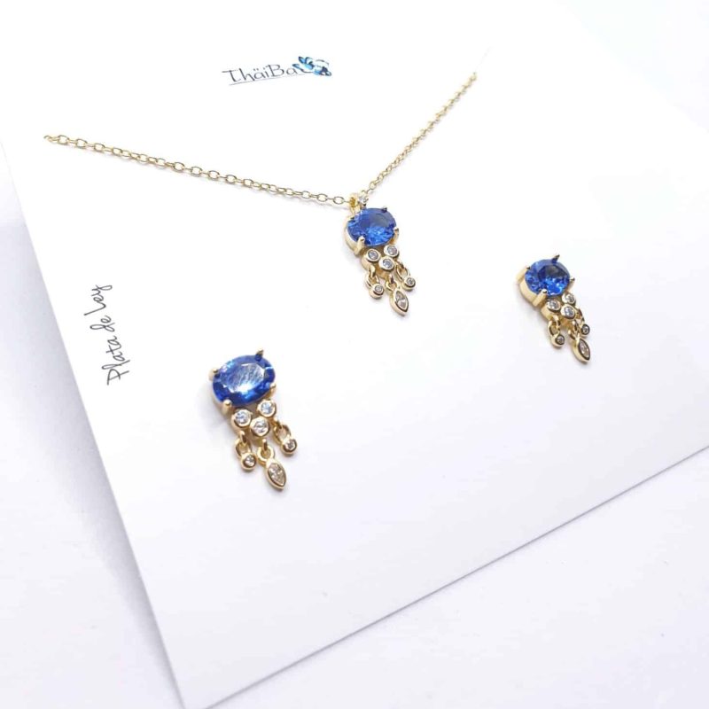 Set luxury azul oro