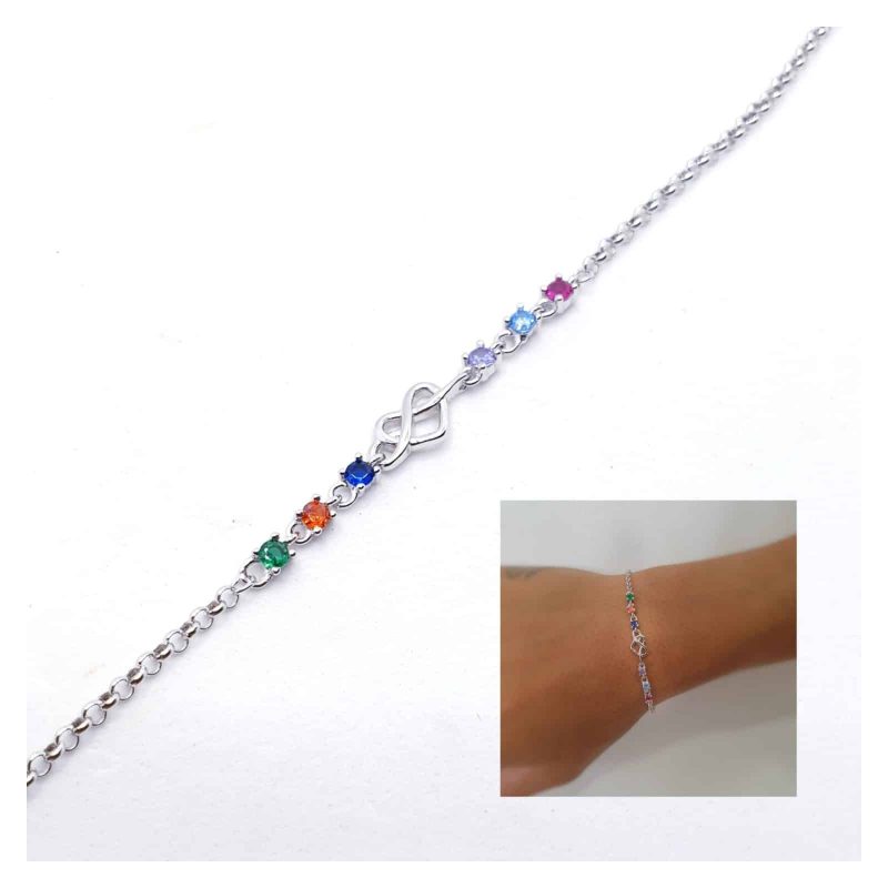 Pulsera corazón infinito