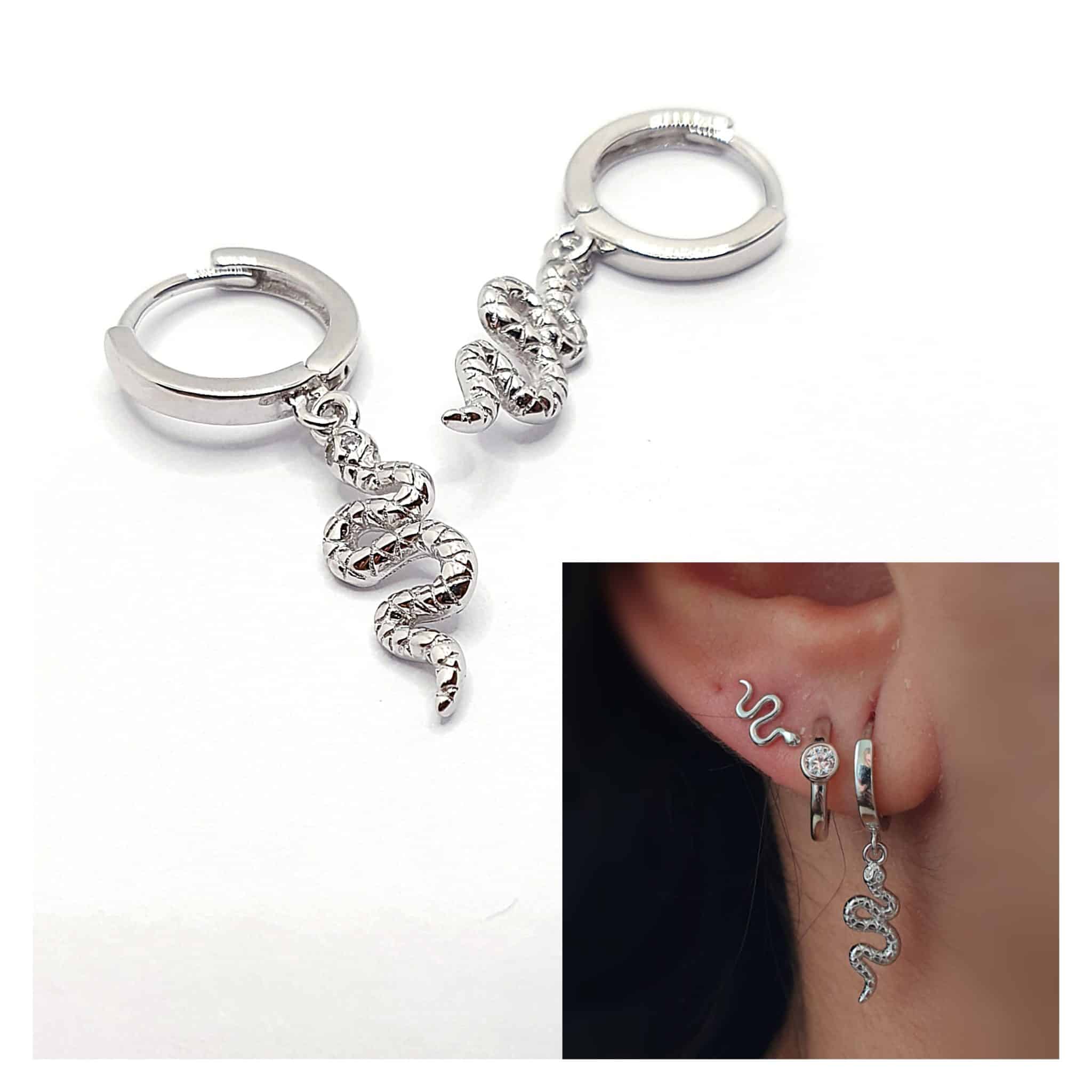 Pendientes serpiente