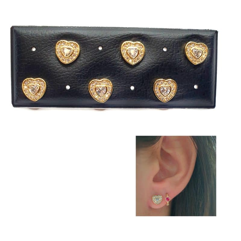 Pendientes Amor oro