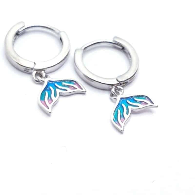 Pendientes infantil cola de sirena