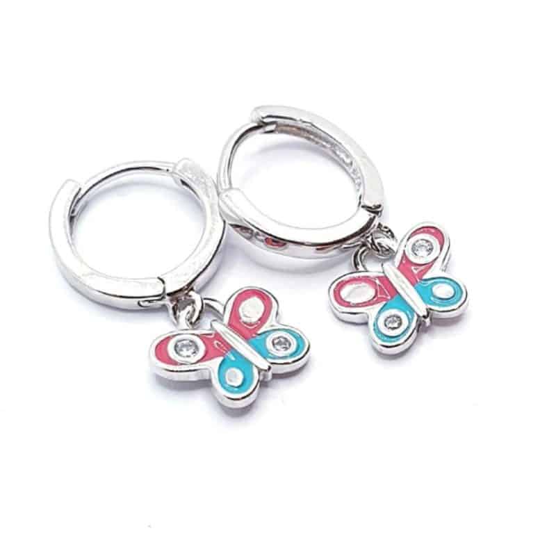 Pendientes mariposa infantil