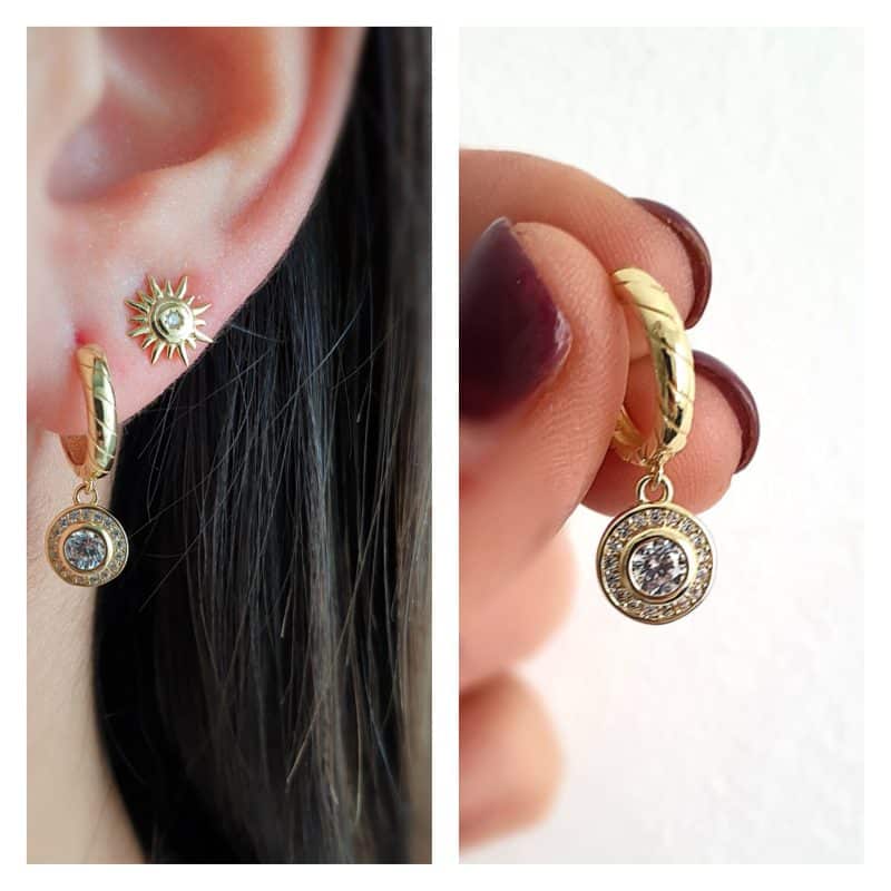 Pendientes Luz oro