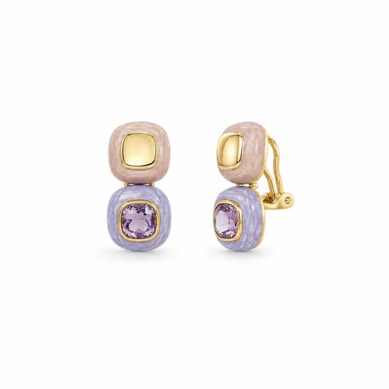 Pendientes omega lavanda