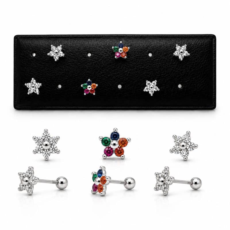Pendientes florecita
