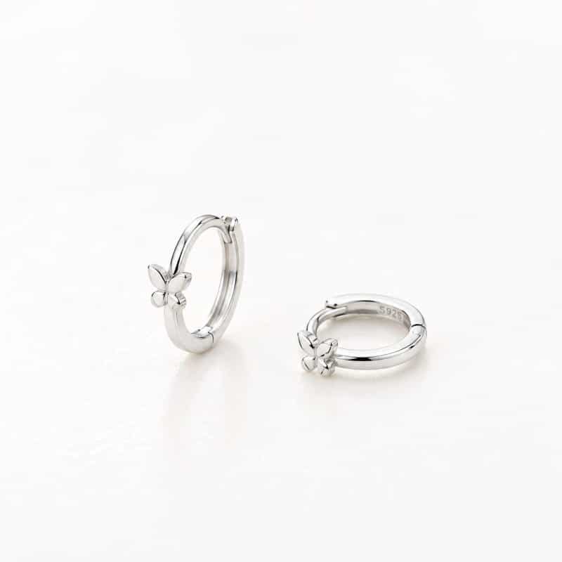 Pendientes aritos mariposa