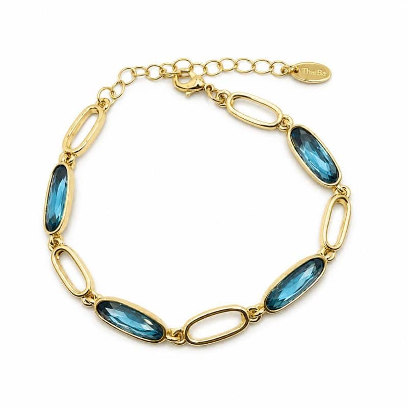 Pulsera baguette azul