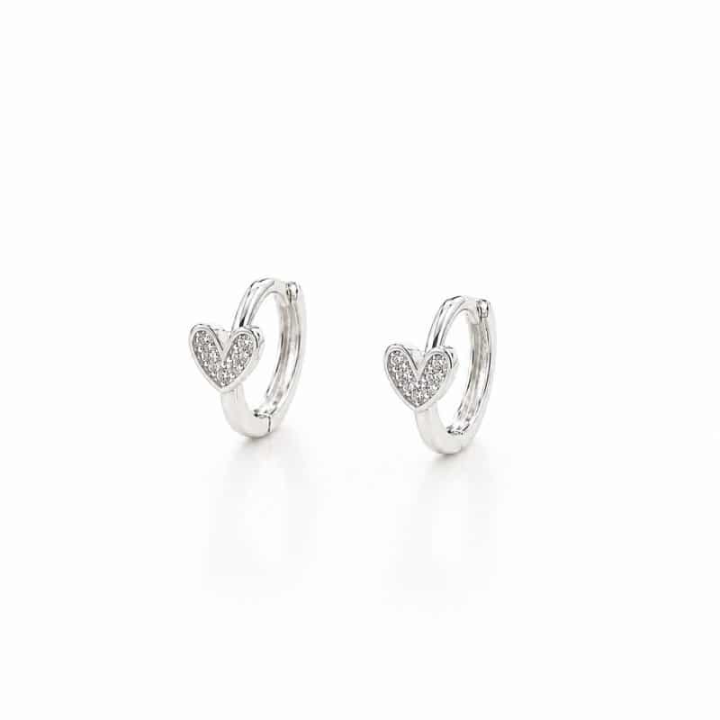 Pendientes aritos corazón