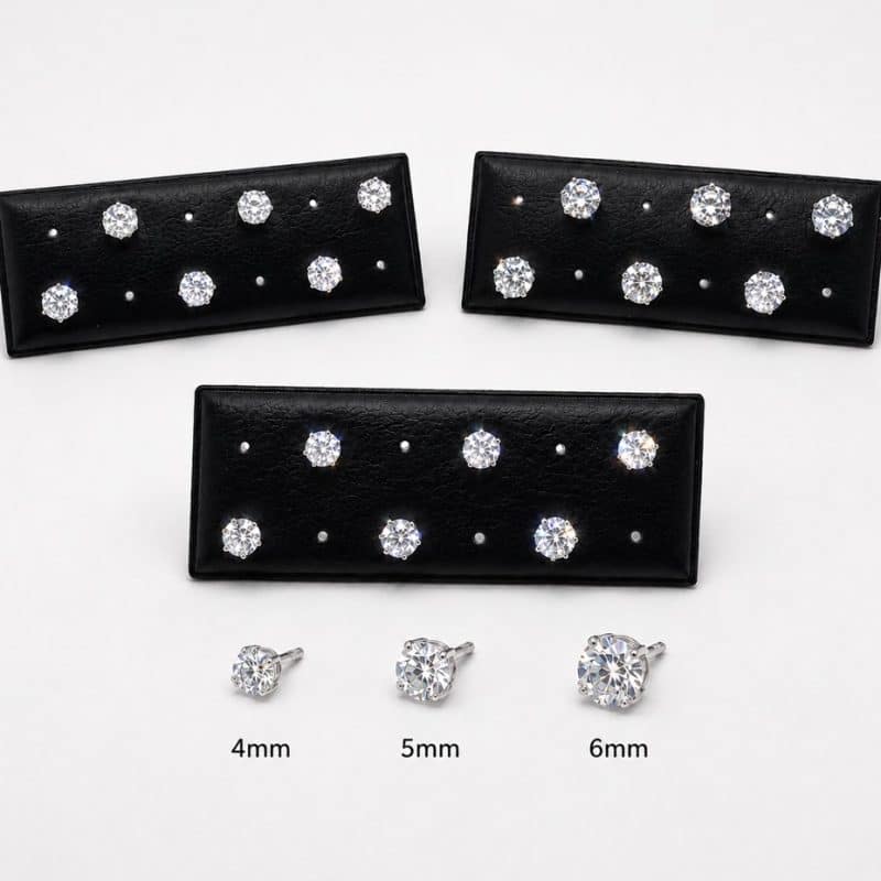 Pendientes punto de luz 4mm
